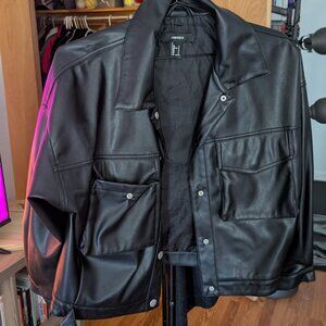 Women's Forever21 Leather Jacket Size S